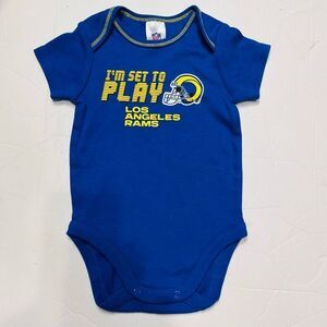 NFL Team Apparel Los Angeles Rams Bodysuit   Boys Size 0-3 Months